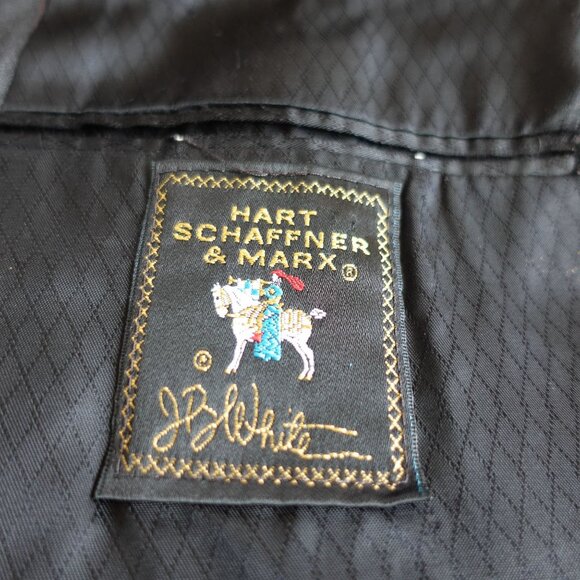Single Breasted Pure Virgin Wool Hart Schaffner Marx Suit Coat 46L - Picture 4 of 11